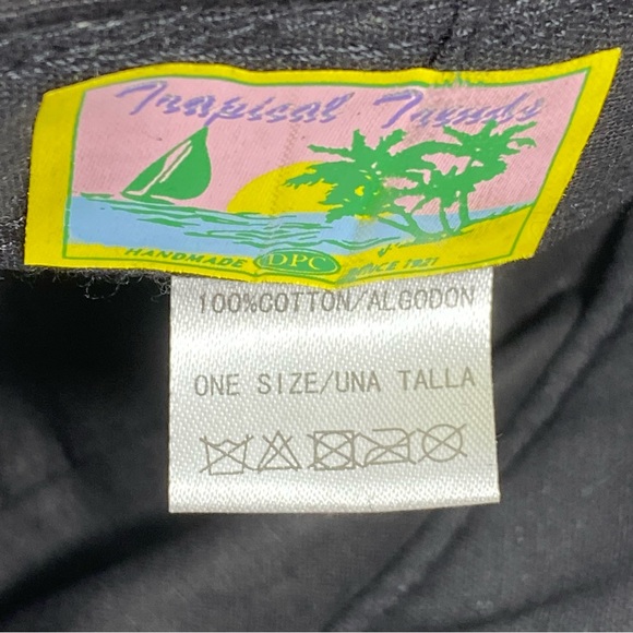 Tropical Trends Military Cadet Cap With Peace Logo And Decorative Rhinestone - Picture 5 of 5